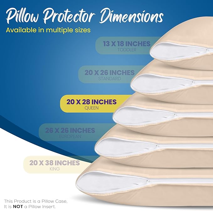 Utopia Bedding Premium 100% Waterproof Pillow Protectors - Image 2