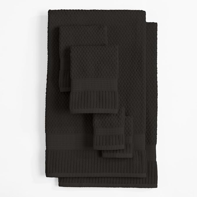 NY Loft 100% Cotton Towel Set 6 Piece | Super Soft & Absorbent Quick-Dry 2 Bath - Image 8