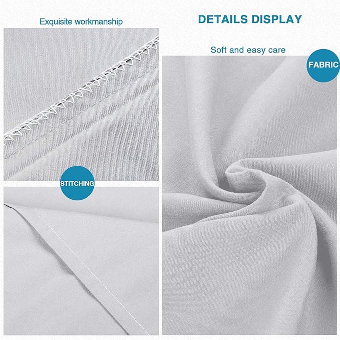 FLXXIE Pillow Cases Standard Size, Soft Microfiber Pillow Covers - Image 3