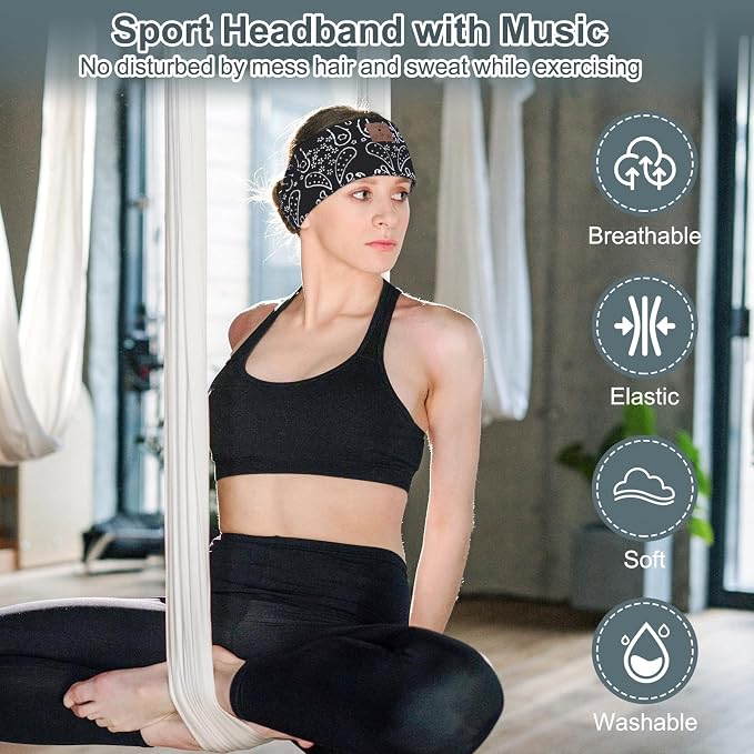 2-Pack Upgraded Wireless Bluetooth Headband - Image 4