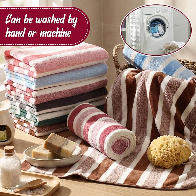 SmoothNovelty 18 Pack Microfiber Bath Towels Bulk 27'' x 60'' Oversized Size - Image 4