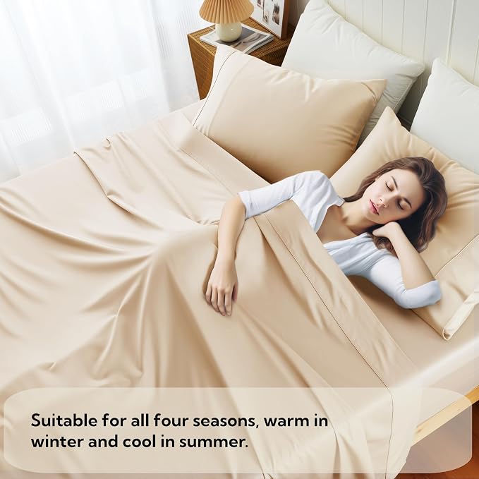 Cotton Flat Sheets Only, 600 TC 100% Cotton Flat Sheet Top Sheet Only, Twin - Image 7