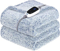 Sealy Electric Blanket Heated Throw 50"x60" Soft Double Sherpa Super Cozy by Sealy