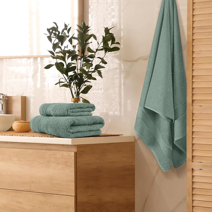 Belizzi Home Ultra Soft 3 Pack Cotton Towel Set, Contains a Bath Towel 28x55 - Image 2