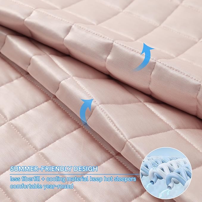 YnM Cooling Weighted Blanket for Adults, 30lbs Heavy Bed Throw Comforter - Image 3