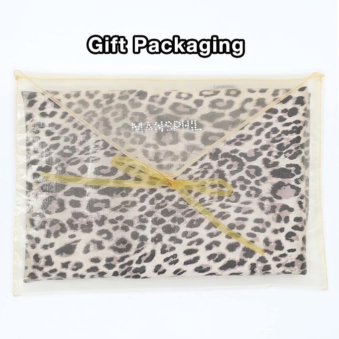MANSPHIL Leopard Brown Print 100% Silk Pillowcase King Size, Hidden Zipper - Image 7