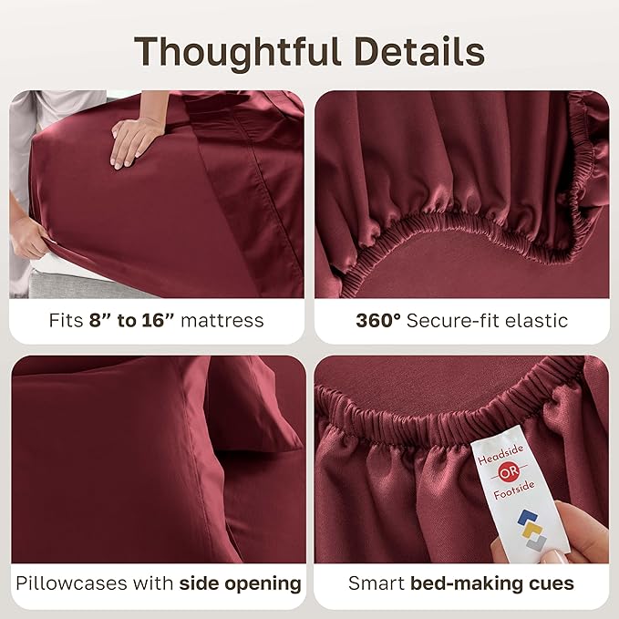 California Design Den Deep Pocket King Sheet Set - Image 5