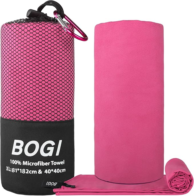 BOGI Microfiber Travel Sports Towel-Quick Dry Towel, Soft Lightweight - Image 2