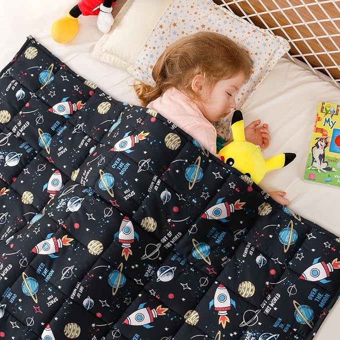 Sivio Weighted Blanket 5lbs, Universe Cooling Weighted Lap Blanket, Breathable by Sivio