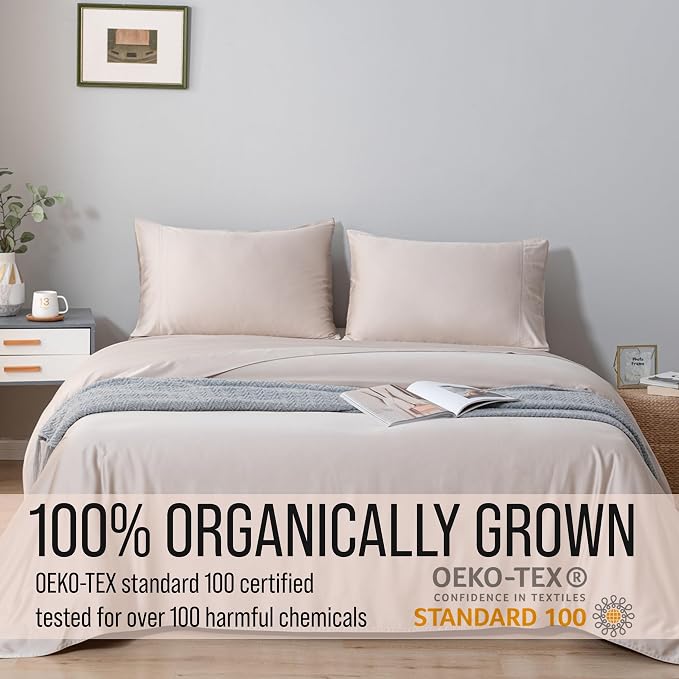 Bella Coterie Cal King Size Fitted Sheet Only | Luxury Bamboo Viscose | 100% - Image 4