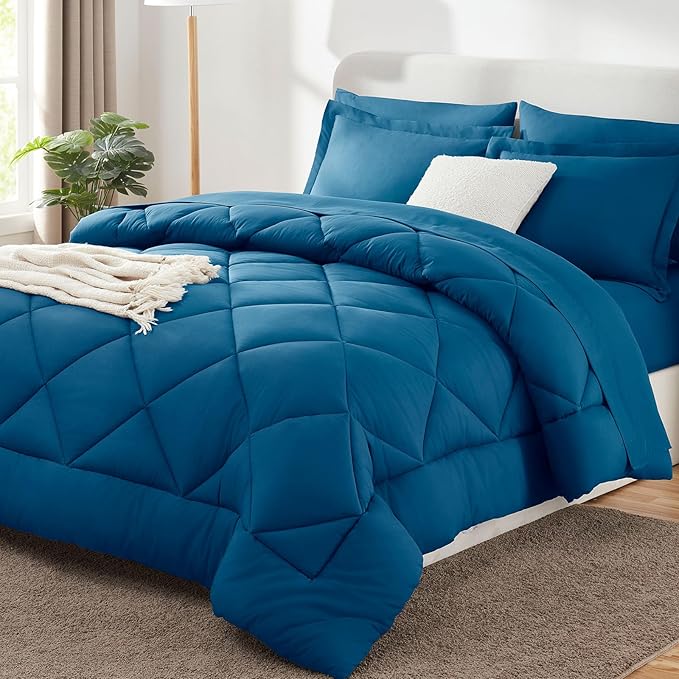 CozyLux King Size Comforter Set Teal by CozyLux