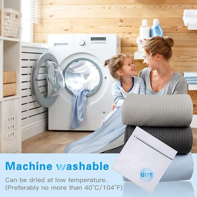 AmyHomie Cooling Blanket, 100% Rayon Derived from Bamboo, Cool Summer Blanket - Image 6
