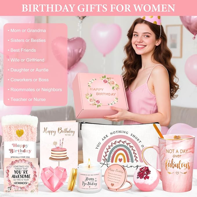Birthday Gifts for Women Happy Birthday Gift Baskets for Women Unique Not A Day - Image 9