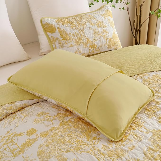 WONGS BEDDING Botanical Quilt Set King Size - Image 5