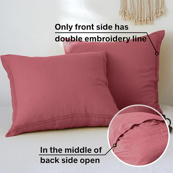 Simple&Opulence 100% French Linen Euro Shams - Image 2