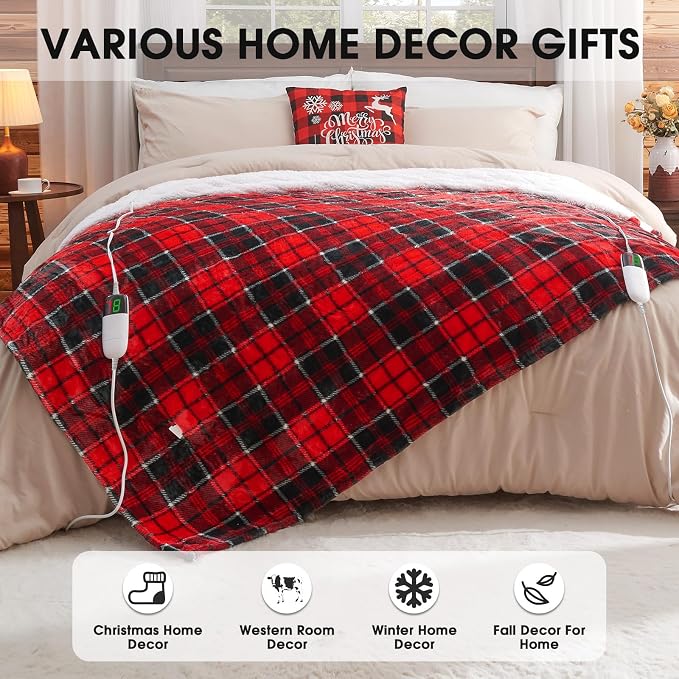 Heated Blanket Electric, Queen Size 84X90, Heating Blanket - Image 6