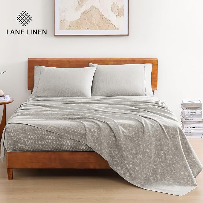 LANE LINEN 100% Organic Cotton Queen Sheets, Fade Resistant Printed Soft & - Image 2