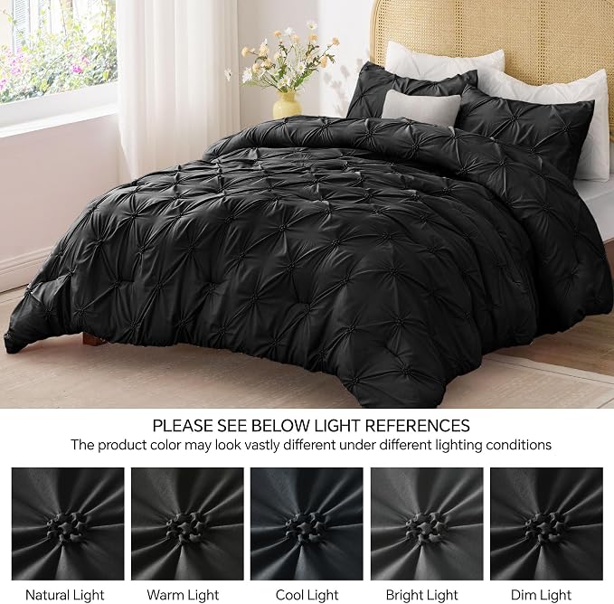 BEDELITE Black Comforter Set Queen - Image 8