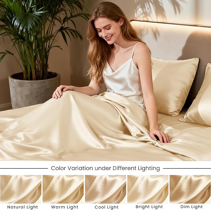 Love's cabin Twin Satin Sheets Sets - Image 7