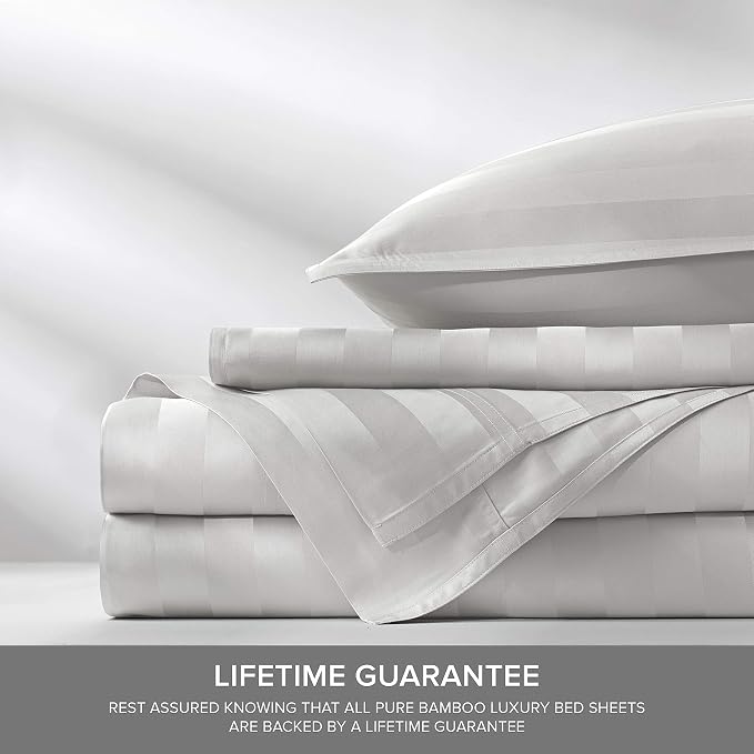 Pure Bamboo Split King Sheets, Genuine 100% Organic Viscose Derived from Bamboo - Image 4