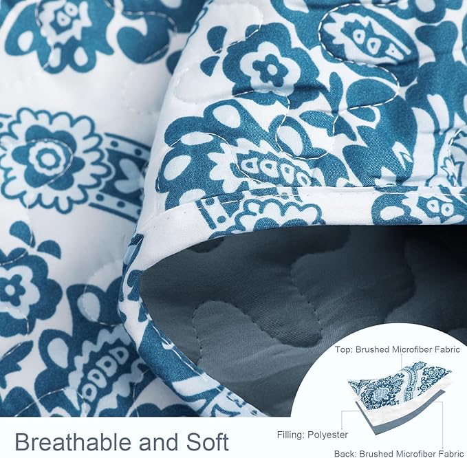 Exclusivo Mezcla Reversible Boho Quilts Queen Size - Image 4