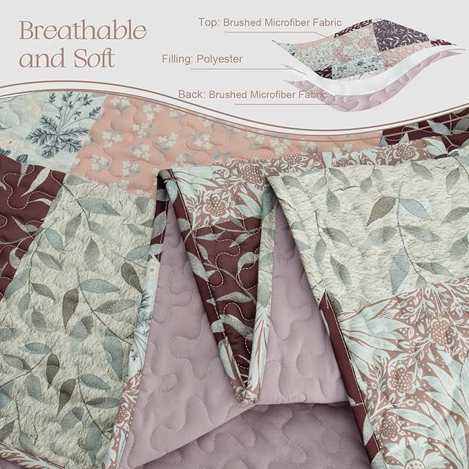 Exclusivo Mezcla Reversible Boho Quilts King Size - Image 4