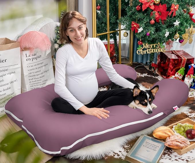 Meiz Pregnancy Pillow, Cooling Silky Pregnancy Pillows - Image 6