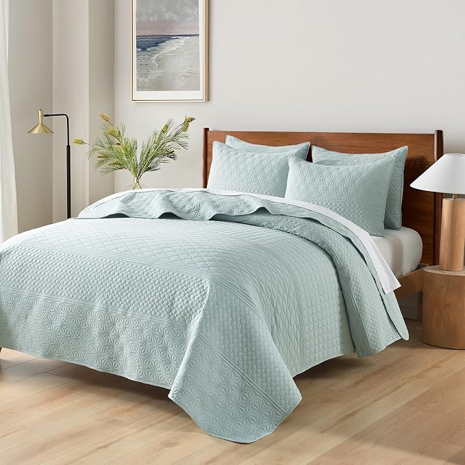 HORIMOTE HOME Sprout Green King Size Quilt Set - Image 4