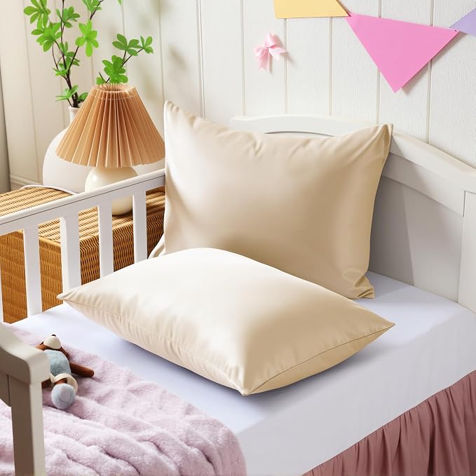 4 Pack Cooling Toddler Pillow Cases, Viscose Derived from Bamboo Small Pillow - Image 6