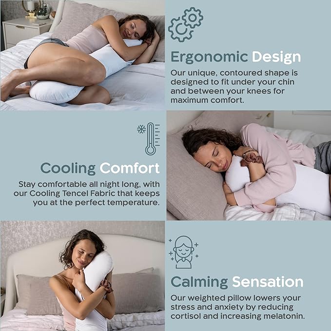 SleepCloud Weighted Body Pillow 6.5lbs - Image 4