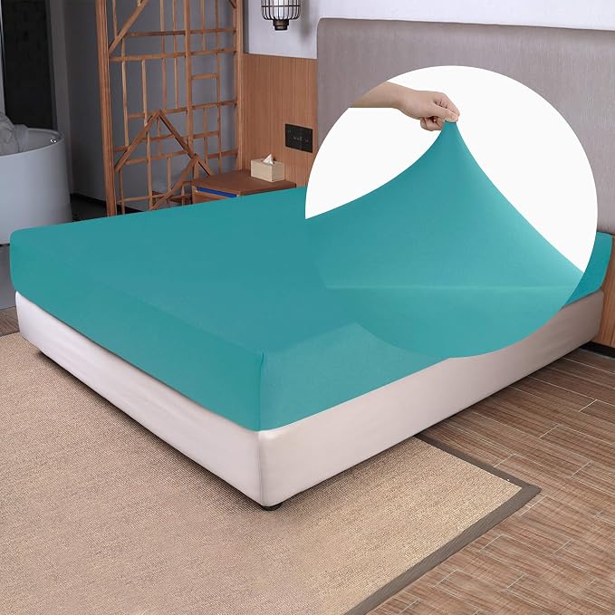 Soft Stretch Twin Size Fitted Sheet Only by NYHOME