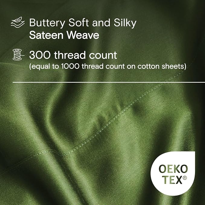 DOZ Sheet Set, 100% Viscose derived from Bamboo, Organically Grown, Buttery Soft - Image 3