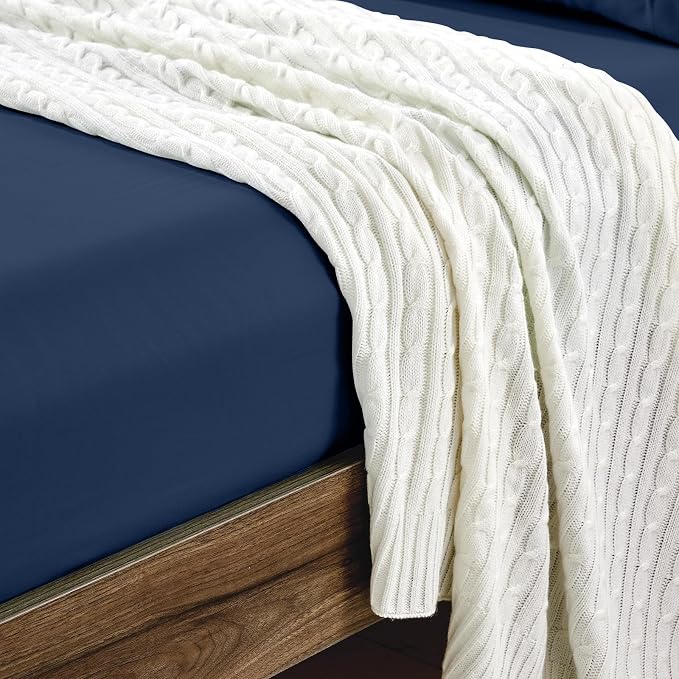 FreshCulture Twin Fitted Sheets, Bulk Pack of 6, Deep Pocket, Soft Microfiber - Image 5