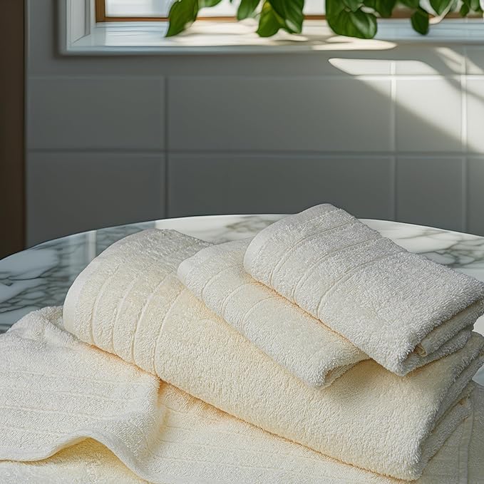 Tens Towels Pack of 8 Towels Set, 2 Extra Large Bath, 2 Hand, 4 Washcloths - Image 5