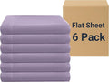 ZPECC King Flat Sheet Only 6 Pack, Durable Lavender Top Bed Sheets by ZPECC-ABrandThatHasBeenFocusedOnBabyProductsFor18Years