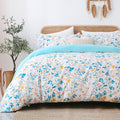 LONAVA Queen Botaincal 3 Pcs Duvet Cover Set, Breathable Soft Microfiber Sky by LONAVA