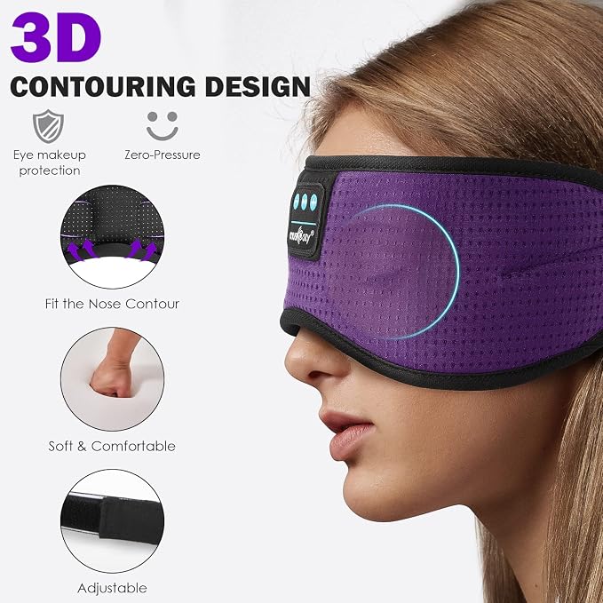 MUSICOZY Sleep Headphones, Wireless Music Earbuds Earphones - Image 2