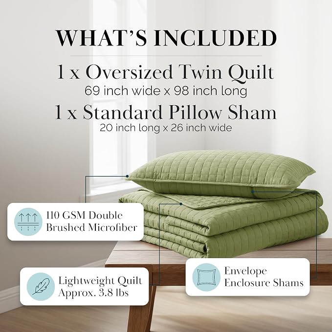 Southshore Fine Living, Inc. Twin XL Comforter Quilt Set, Dorm Room Bedding - Image 2