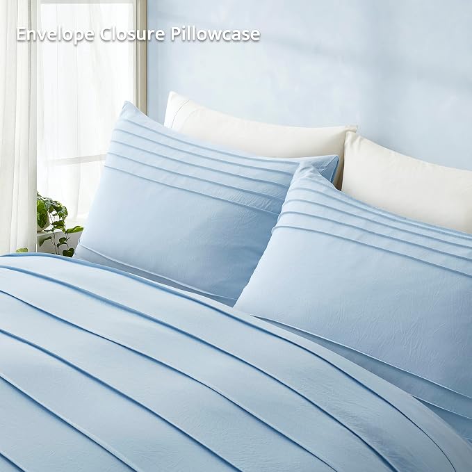 Oli Anderson Airy Blue Duvet Cover Queen Size - Image 6