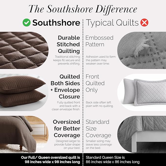 Southshore Fine Living, Inc. Full/Queen Quilt Bedding Set, Comfy Microfiber - Image 4