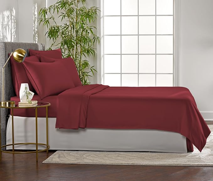 Pure Bamboo Full Sheets, Genuine 100% Organic Viscose Derived from Bamboo Bed - Image 4