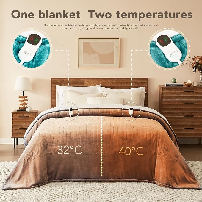 Homemate Electric Heated Blanket Full - Image 6
