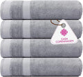 CASA COPENHAGEN Solitaire 4Pcs 100% Egyptian Cotton Large Designer Towels Gift by CASACOPENHAGEN