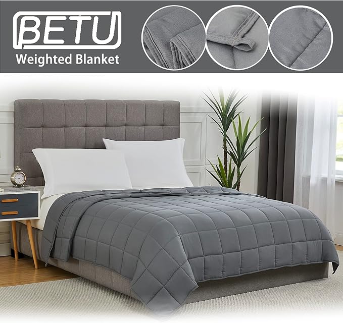 Weighted Blanket for Adults 15lbs, Twin Full Size Cooling Heavy Throw Blanket - Image 5