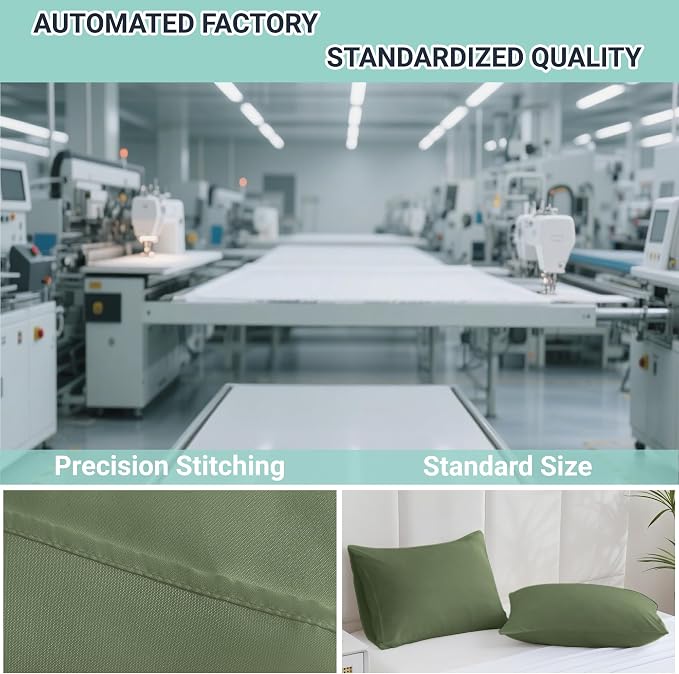 ZPECC Pillow Cases King Size Set of 4, 20x36 Envelope Closure Pillowcases - Image 4