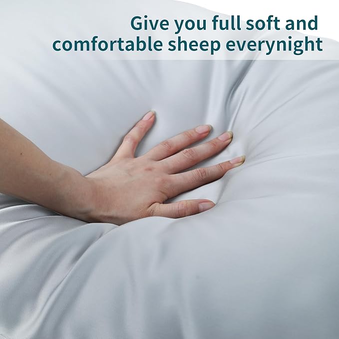 Bamboo Viscose Zippered Pillow Cases King Size Set of 2, 400 Thread Count - Image 5