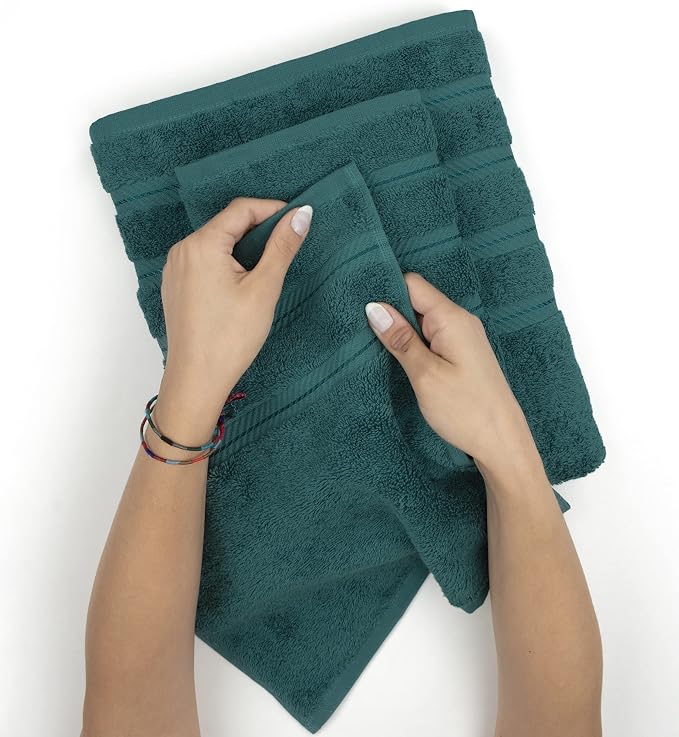 American Soft Linen Premium 3 Piece Towel Set, 1 Bath Towel 1 Hand Towel 1 - Image 5