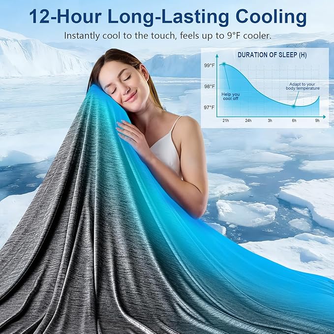 KMUSET Cooling Blanket Full Size（80"x90", Double Sided Summer Cooling Blankets - Image 2