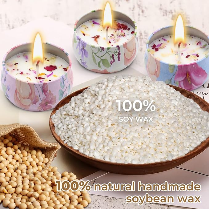 Scented Candles Gift Set for Women 4 Pack Soy Wax Candles - Image 2