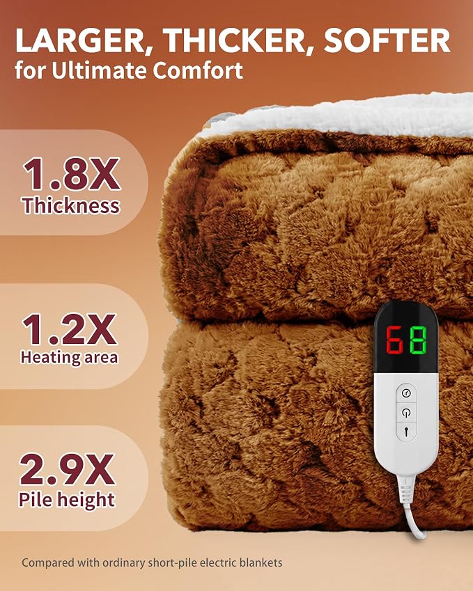 Homemate Electric Heated Throw Blanket - Image 3